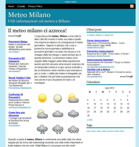 Meteo Milano