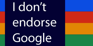 dont endorse google badge